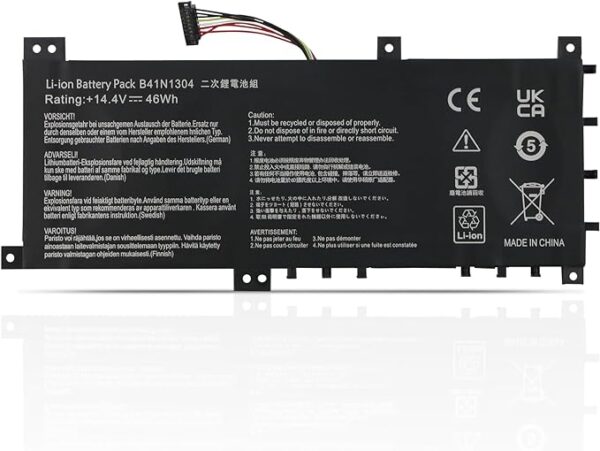 New 14.4V 46Wh B41N1304 Battery for ASUS V451L V451LA S451LA B41BK4G Laptop