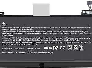 A1322 A1278 Laptop Battery for MacBook Pro 13 inch (2012 2011 2010 2009 Version),MB990*/A MB990LL/A MB990J/A 020-6547-A 661-5229 661-5557 MacBook Pro 13 inch MacBook Pro mid 2012 Battery