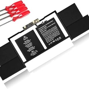 A1707 A1820 Battery for MacBook Pro 15" (Late 2016, Mid 2017) Touch Bar EMC 3072 EMC 3162 MLH32 MLH42 MLW72 MLW82 MPTR2 MPTT2 MLH52 MLW92 MPTU2 MPTV2 MPTW2 MPTX2