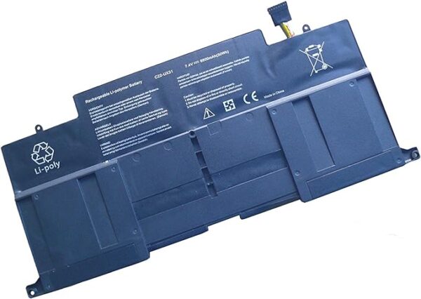 C22-UX31 Laptop Battery for Asus (Zenbook) UX31A UX31E UX31 UX31A-R4004H UX31E-DH72 UX31KI3517A Ultrabook Series C23-UX31 C21-UX31 7.4V 50Wh 4-Cell