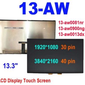 HP SPECTRE X360 13-AW 13-AW0000 OLED Screen LCD screen + Touch Digitizer + Bezel Screen 13.3″ FHD (1920×1080)