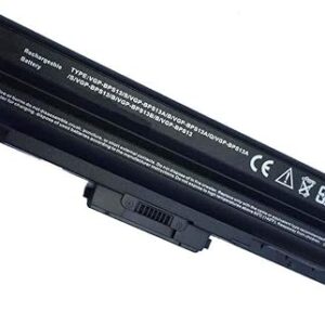 Laptop Battery fit Sony Vaio VGP-BPS13 VGP-BPS13A VGP-BPS13A/B VGP-BPS13B/S VGP-BPL13 VGP-BPS21 VGP-BPS21A VGP-BPS21B PCG-81214L PCG-81114L - [Black 6 Cells 11.1V 5200mAh]
