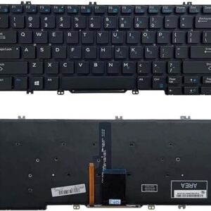 Laptop Keyboard for Dell Latitude E5280 5288 5289 7280 E7380 E7220 7290 Black US Backlit