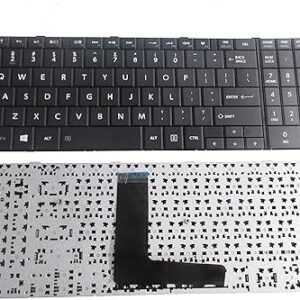New Laptop Keyboard for Toshiba Satellite C50-B031D C50-BST2NX1 C50-BST2NX5 C55-B5100 C55-B5202B PSCMLU-0510E4, US Layout Black Color