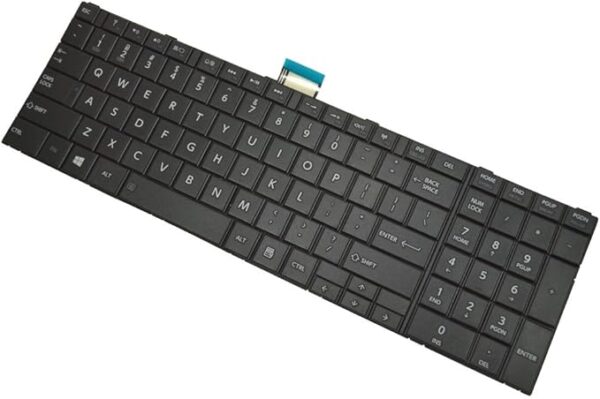 Laptop Keyboard for Toshiba Satellite C850 C850-101 C850-108 C850-10C C850-119 C850-11C C850-12M C850-132 C850-13D C850-13E English US Black New