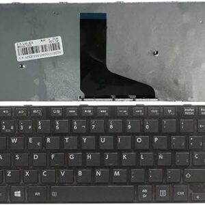 Laptop Keyboard for Toshiba Satellite L40-A4160FM L40-A4194FM PSKHAC-02100X PSKHAC-02200X PSKHSC-01E00X English US Black with Frame New