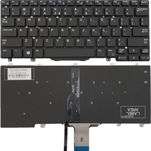 Laptop US Layout with Backlit Keyboard for DELL Latitude E7250 E5250 E5270 5250 7250 Black