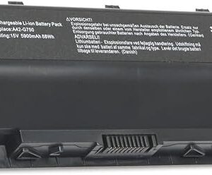 8-Cell 15V 5900mAh 88WH A42-G750 Laptop Battery for ASUS G750 G750J G750JH G750JM G750JS G750JW G750JX BG750JZ and ASUS ROG Series 0B110-00200000M