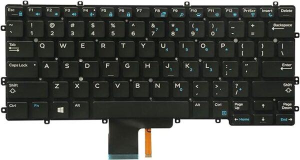New for Dell Latitude 13 7370 E7370 Keyboard US with Backlit NSK-LZABC KTYW0