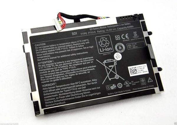 PT6V8 Battery for Dell M11x M14x R1 R2 R3 T7YJR PT6V8 8P6X6 08P6X6