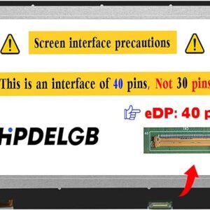 screen Replacement for HP Omen 16-B0005DX 16-e0004AX M54741-001 NE161QHM-NY1 16 inch 165Hz QHD 2K 2560x1440 IPS 40Pin LCD Display Screen Replacement Panel Non-Touch Screen