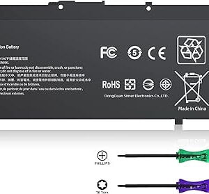 SR03XL HSTNN-IB8L Laptop Battery for Hp Pavilion 15-CX00 Envy x360 15-cn0000 17-bw0000 Series HSTNN-DB8Q L08934-2C1 L08934-1B1 L08855-855 11.55V 52.5Wh 4550mAh