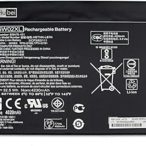 SW02XL Laptop Battery for HP X2 10-P018WM 10-P 10-P010NR 10-P011NF 10-P011NR 10-P013NS 210 G2 Series 859470-421 859517-855