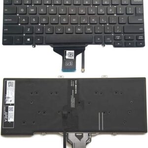 US English Keyboard for Dell Latitude 7400 5400 5401 5410 5411 07D2R0 0RN86F Backlit with Pointer Frame