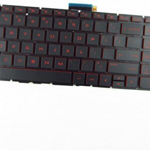 US English Red Backlit Keyboard (Without Frame) Replacement for HP Omen 15-ax020ca 15-ax010nd 15-ax025nd 15-ax080nd 15-ax210nd 15-ax281nd
