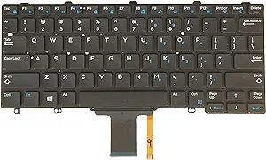 Dell Latitude E5270 E7270 7275 XPS 9250 US Backlit English Keyboard 0XCD5M