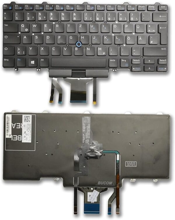 US Keyboard for Dell Latitude E5450 E5470 E7450 E7470 7480 7490 5480 5488 Laptop Frame, with Pointer, with Backlight
